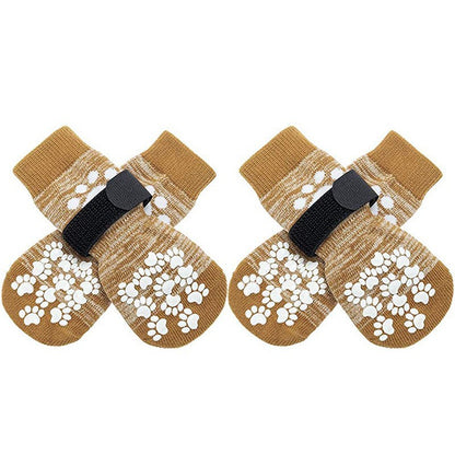 Anti-Slip Waterproof Pet Socks – All-Season Paw Protection for Cats & Dogs