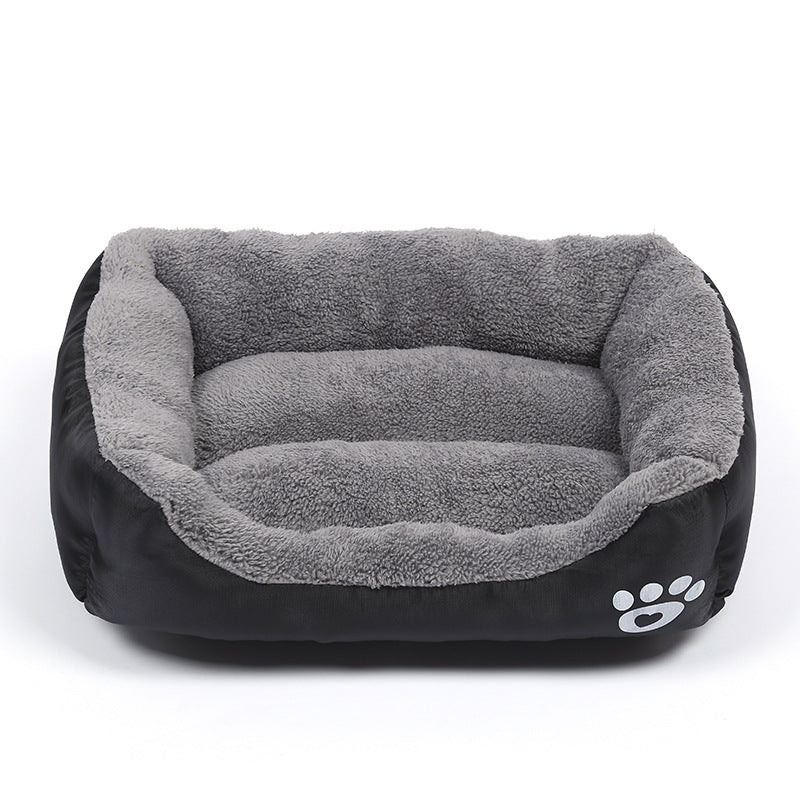 Waterproof Fleece Pet Bed – Sizes S to XXXL for Dogs & Cats