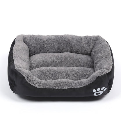 Waterproof Fleece Pet Bed – Sizes S to XXXL for Dogs & Cats