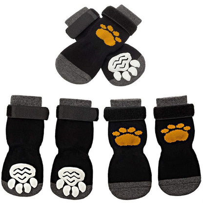 Anti-Slip Waterproof Pet Socks – All-Season Paw Protection for Cats & Dogs