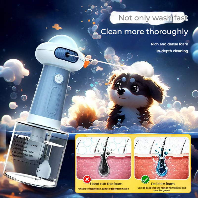 Electric Pet Foam Bath Machine – Automatic Lather Dispenser for Dogs & Cats