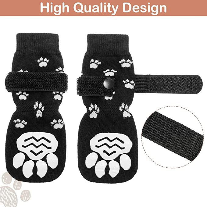 Anti-Slip Waterproof Pet Socks – All-Season Paw Protection for Cats & Dogs