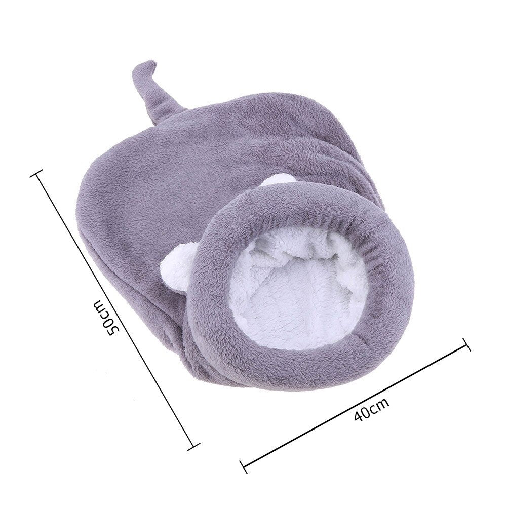 Cosy Coral Fleece Pet Sleeping Bag – Cats & Small Dogs
