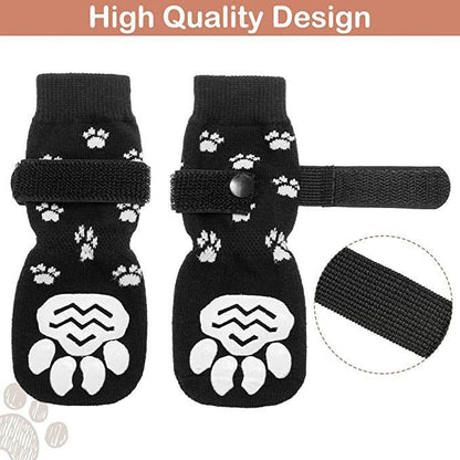 Anti-Slip Waterproof Pet Socks – All-Season Paw Protection for Cats & Dogs
