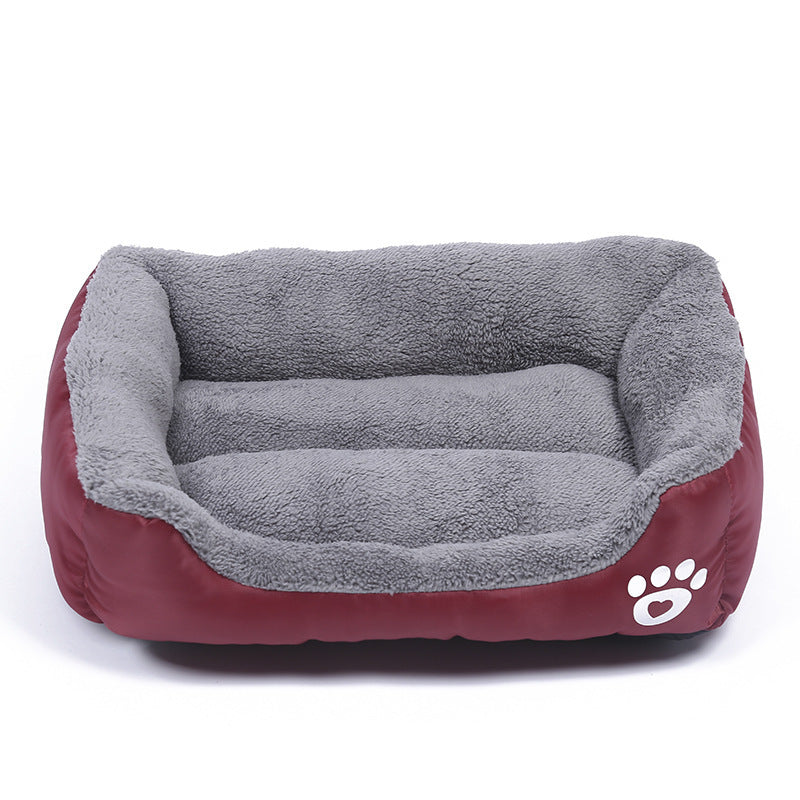Waterproof Fleece Pet Bed – Sizes S to XXXL for Dogs & Cats