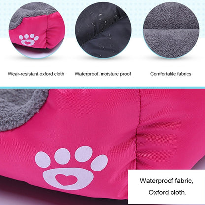 Waterproof Fleece Pet Bed – Sizes S to XXXL for Dogs & Cats