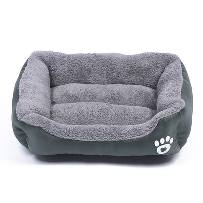 Waterproof Fleece Pet Bed – Sizes S to XXXL for Dogs & Cats
