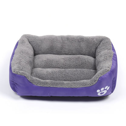 Waterproof Fleece Pet Bed – Sizes S to XXXL for Dogs & Cats