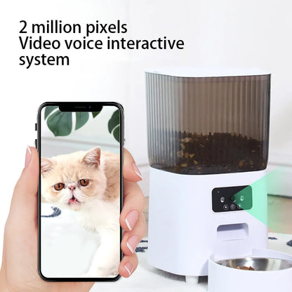 5L Smart Automatic Pet Feeder with HD Camera – Wi-Fi, Night Vision & Voice Recording