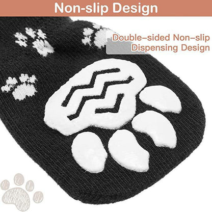 Anti-Slip Waterproof Pet Socks – All-Season Paw Protection for Cats & Dogs