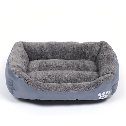 Waterproof Fleece Pet Bed – Sizes S to XXXL for Dogs & Cats