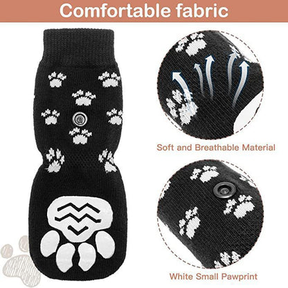 Anti-Slip Waterproof Pet Socks – All-Season Paw Protection for Cats & Dogs