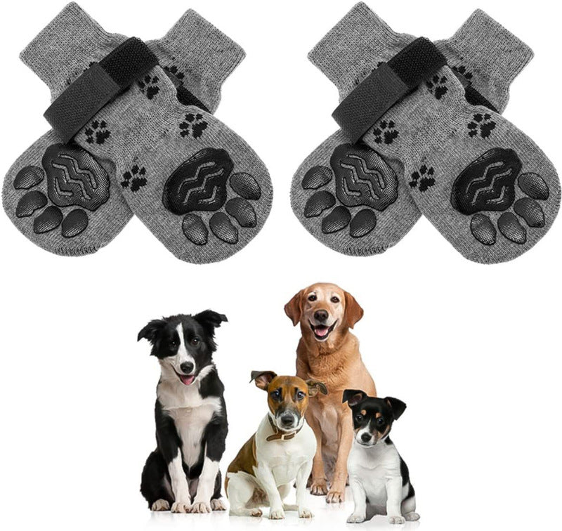 Anti-Slip Waterproof Pet Socks – All-Season Paw Protection for Cats & Dogs