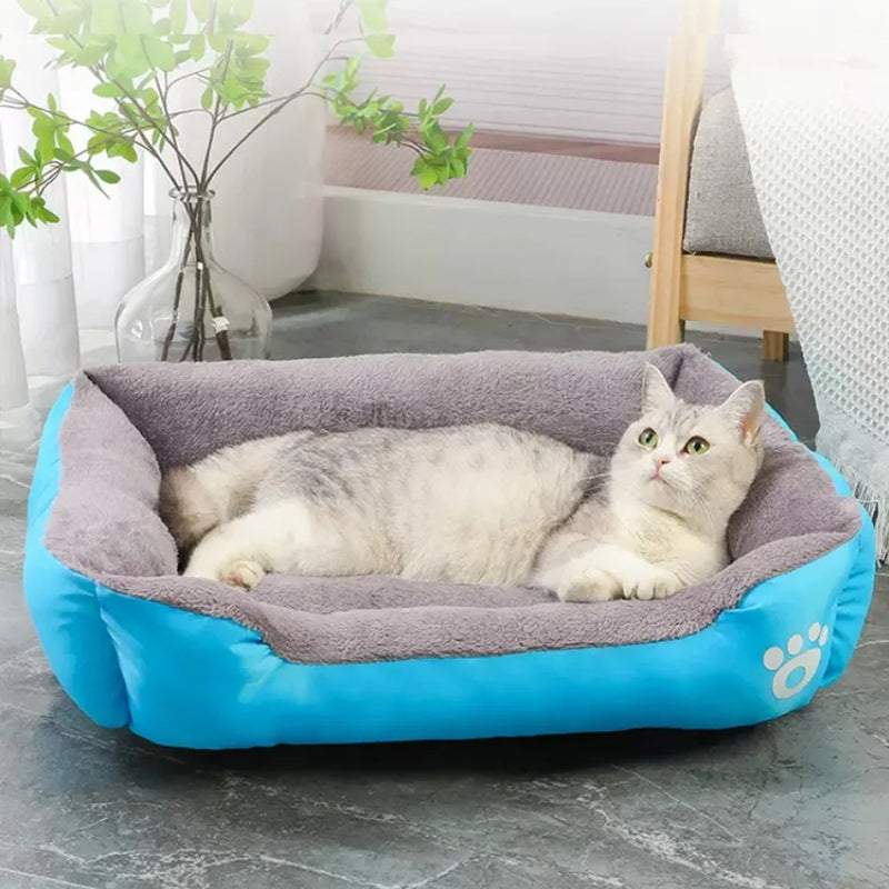 Waterproof Fleece Pet Bed – Sizes S to XXXL for Dogs & Cats