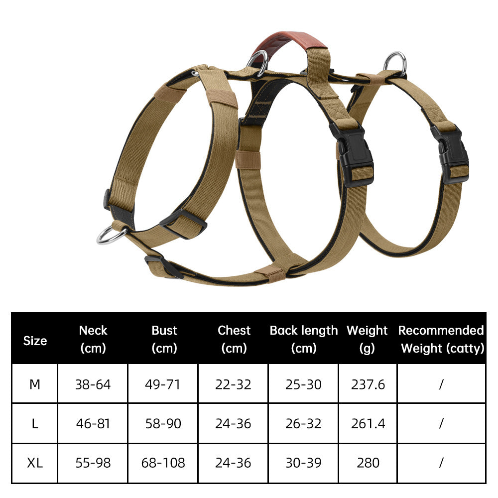 Tactical No-Pull Dog Harness, Bulletproof Vest Style for Large Dogs