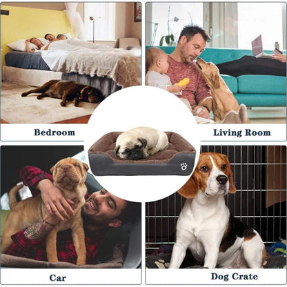 Waterproof Fleece Pet Bed – Sizes S to XXXL for Dogs & Cats