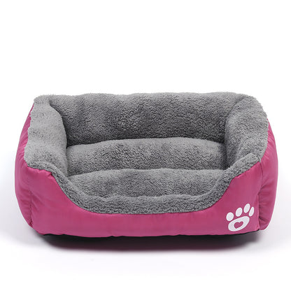 Waterproof Fleece Pet Bed – Sizes S to XXXL for Dogs & Cats