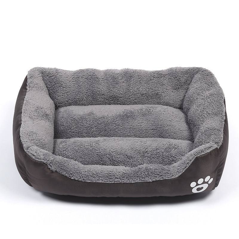Waterproof Fleece Pet Bed – Sizes S to XXXL for Dogs & Cats