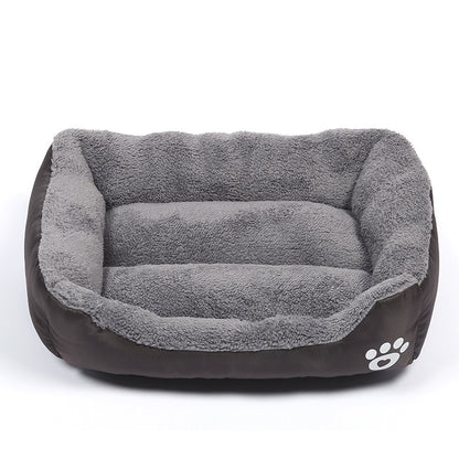 Waterproof Fleece Pet Bed – Sizes S to XXXL for Dogs & Cats