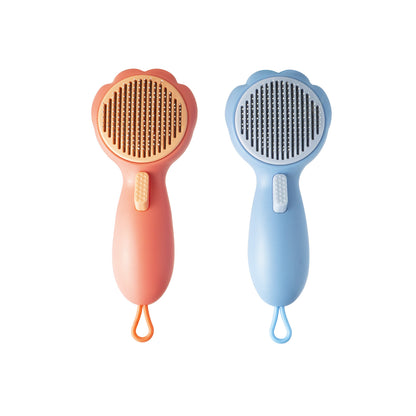 Self-Cleaning Pet Needle Comb – One-Touch Hair Removal for Cats & Dogs